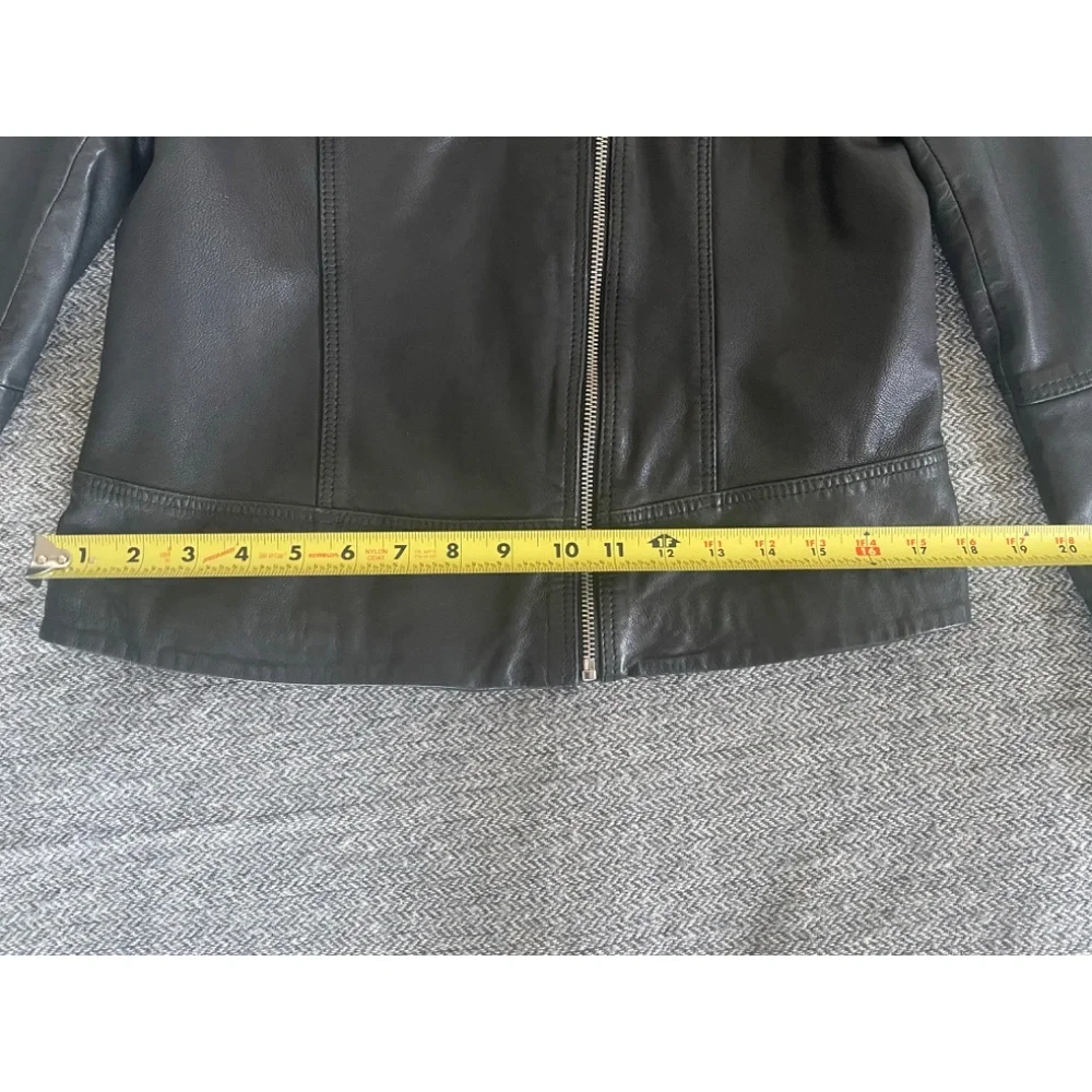 Soft, beautiful lambskin leather Belvedere Jacket from All Saints US size 10 - Picture 11 of 16